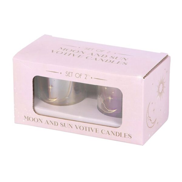 Iridescent Sun and Moon Votive Candle Holders - Image 4