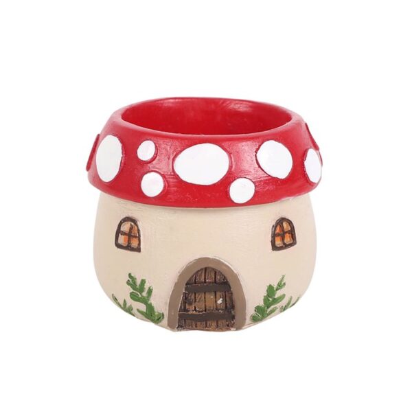 Mushroom House Resin Tealight Holder - Image 2