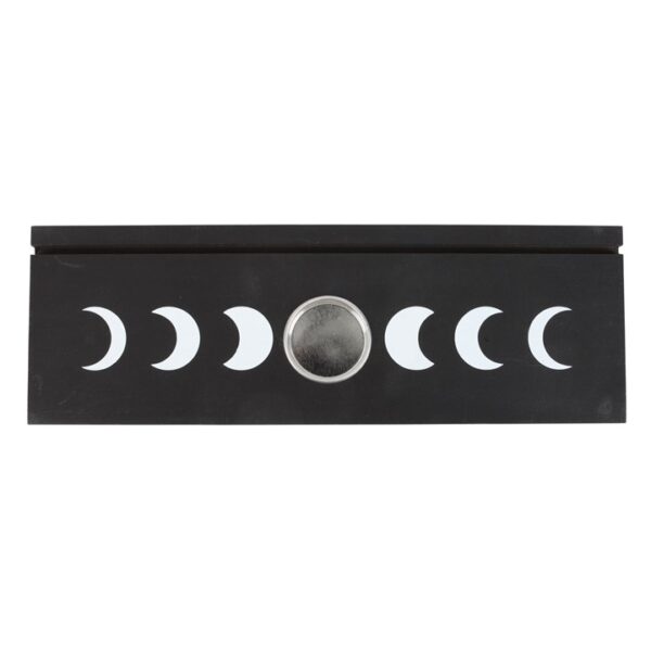 Black Moon Phase Tarot Card Stand Tealight Holder - Image 4