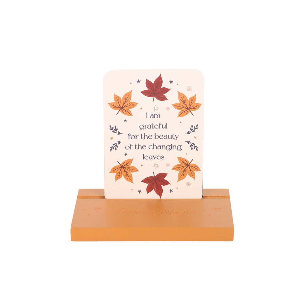 Autumn Magic Affirmation Cards with Wooden Stand - Image 2