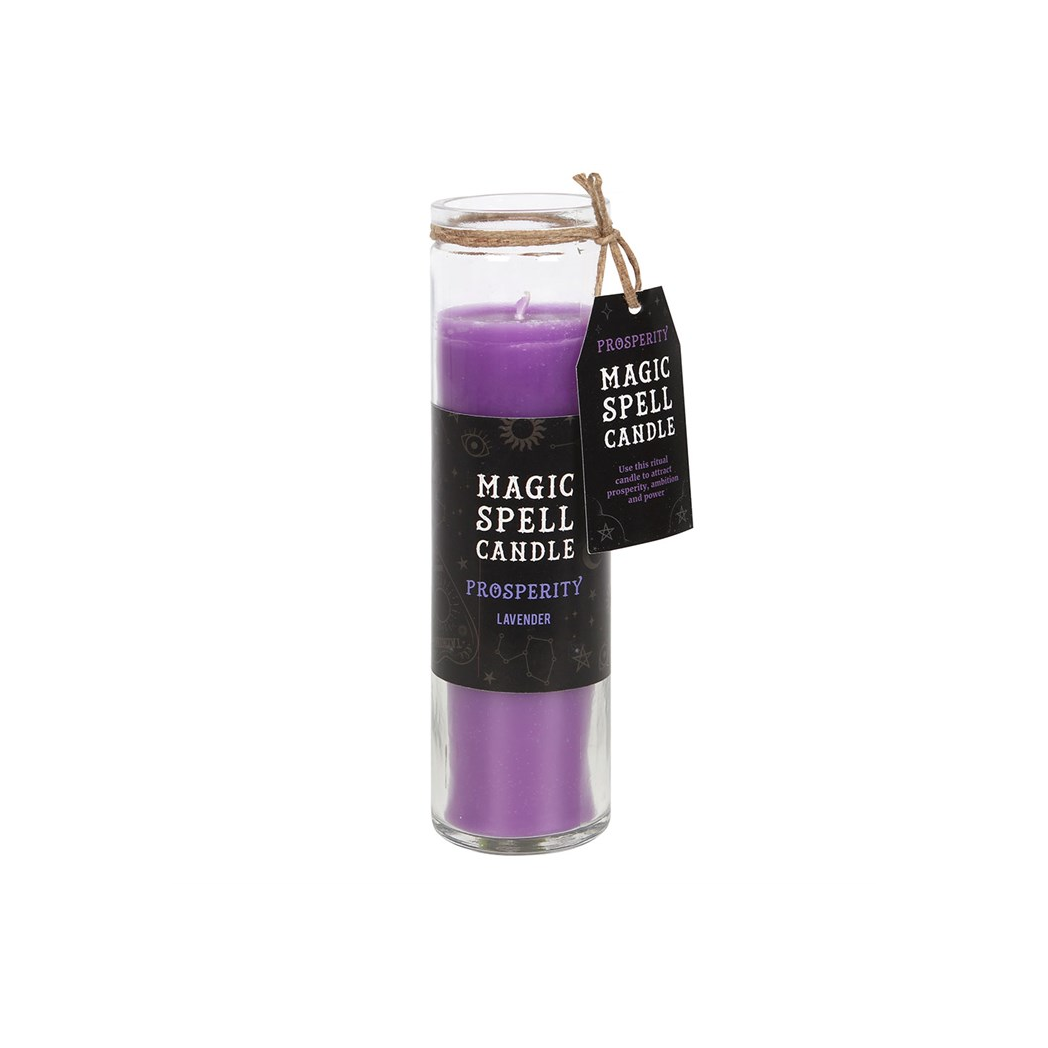 Prosperity Lavender Magic Spell Tube Candle - Image 2