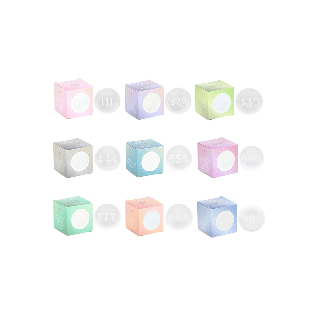 Set of 9 Angel Number Crystal Balls - Image 2